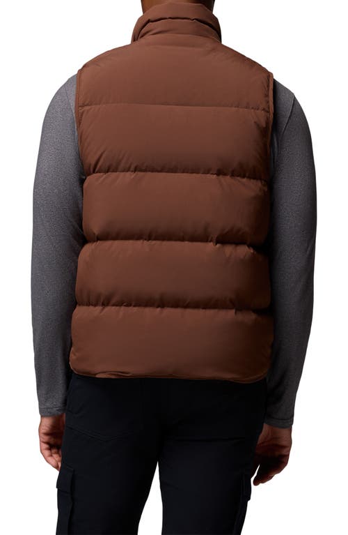 Columbia Wallowa Down Puffer Vest In Brown