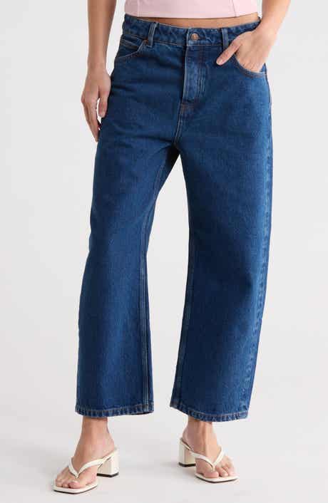 Free People Deep Trance Wide Leg Boyfriend Jeans