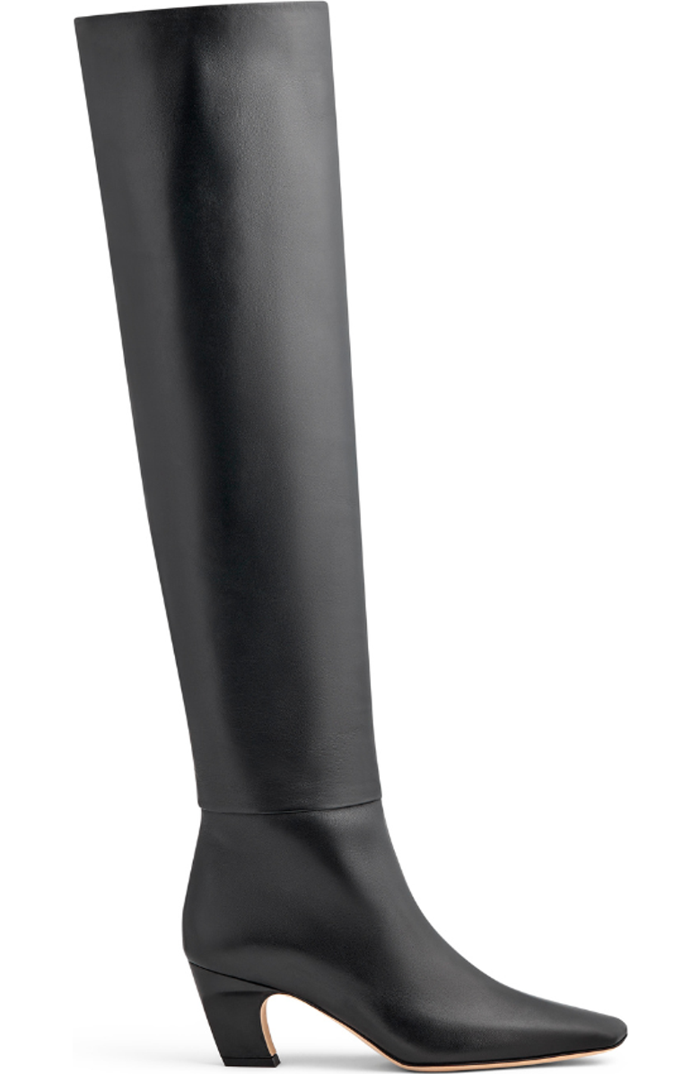 Neil J. Rodgers Meg Over The Knee Boot, Main, color, Black Nappa