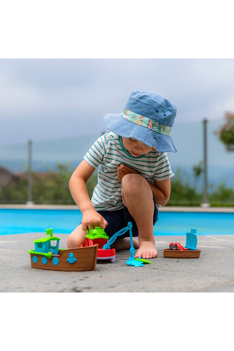 Nesting Boats 3 In 1 Playset, Seal Figure, Stacking Water Toy, Alternate, color, Multicolored