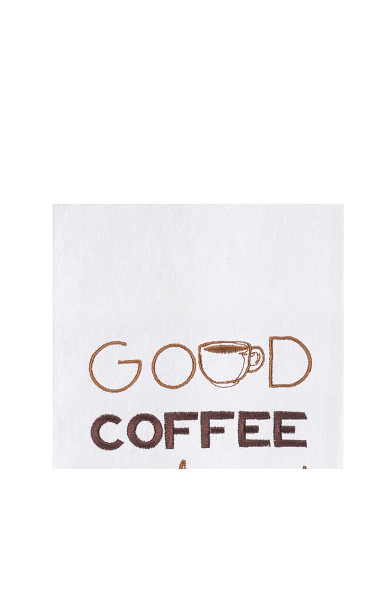 C&F Home Good Coffee Is A Pleasure Towel, Alternate, color, Brown