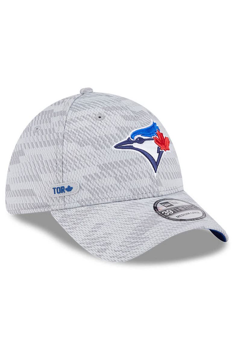 New Era Men's New Era Gray Toronto Blue Jays 2025 MLB Clubhouse 39THIRTY Flex Hat, Alternate, color, 