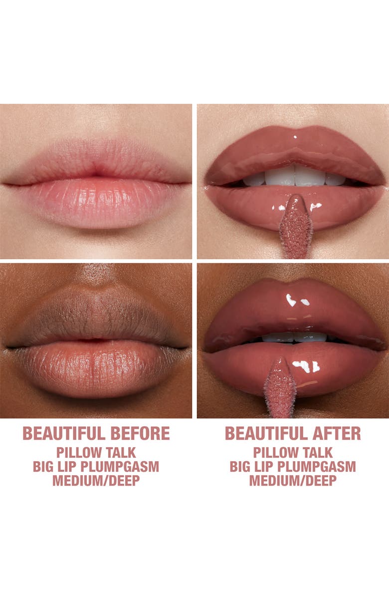 Charlotte Tilbury Pillow Talk Big Lip Plumpgasm Plumping Lip Gloss, Alternate, color, Medium/ Deep