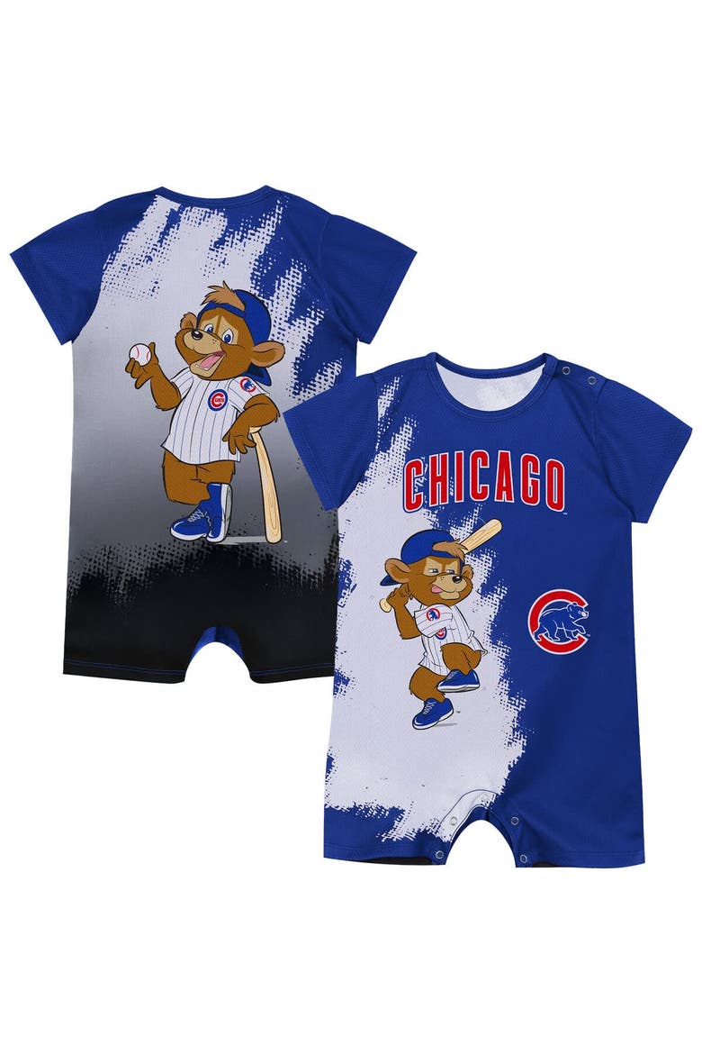 Newborn Outerstuff  Royal Chicago Cubs Baby Mascot Bodysuit, Main, color, Royal