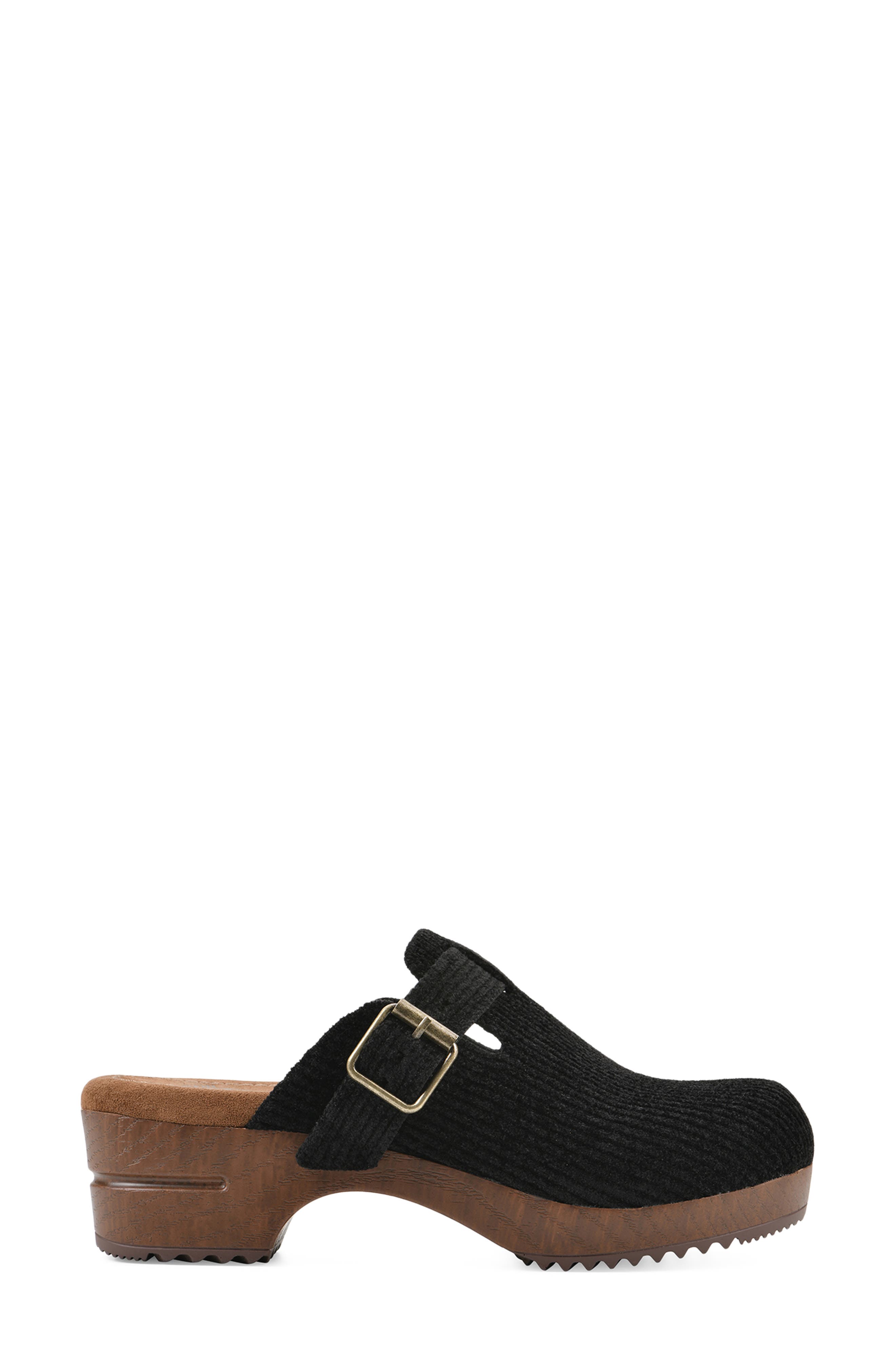 Bistro Platform Clog, Alternate, color, BLACK/ FABRIC