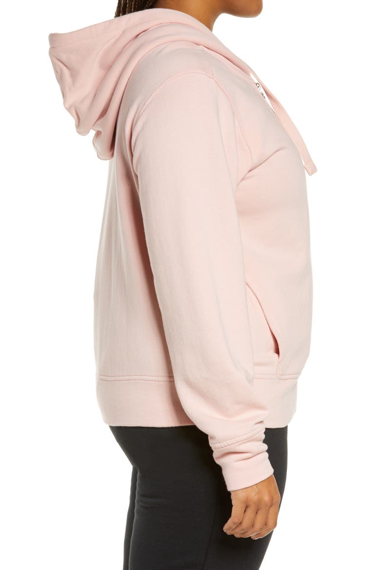 West Coast Women's Asymmetrical Zip Hoodie, Alternate, color, PINK SILVER