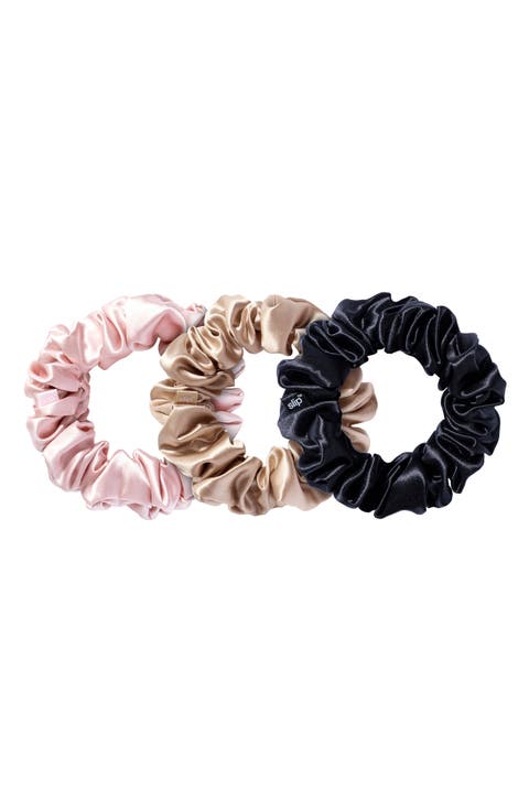 3-Pack Large Silk Scrunchie Set