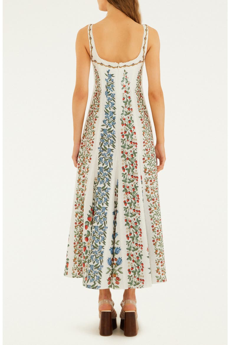 Fruit Beauty Linen Blend Maxi Dress, Alternate, color, OFF-WHITE