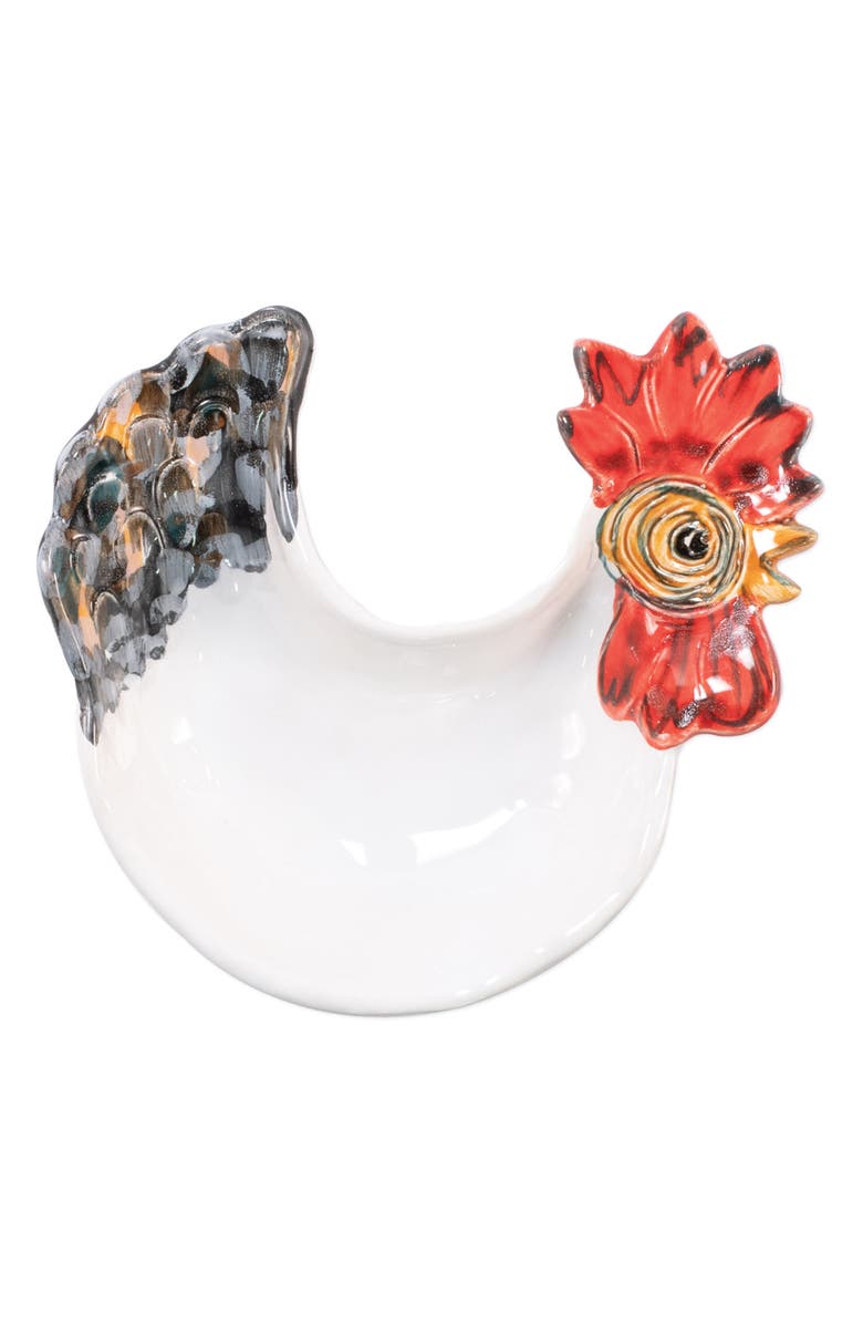 VIETRI Fortunata Rooster Small Footed Bowl, Main, color, 