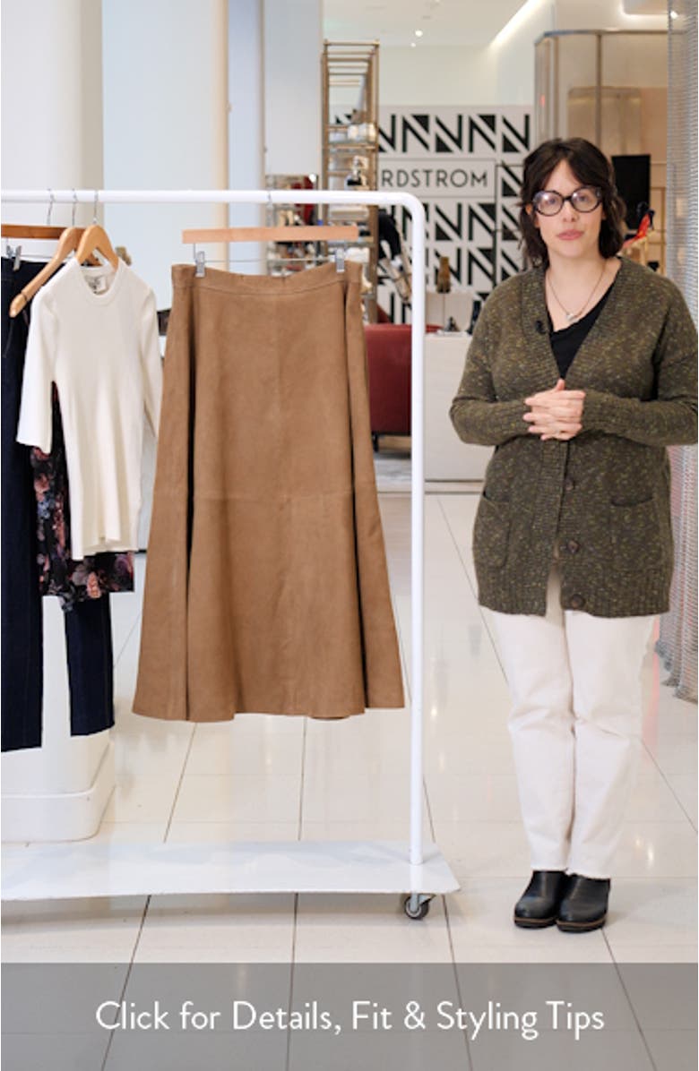 Suede A-Line Skirt, sales video thumbnail