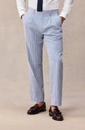 THE BLACK TUX Seersucker Regular Fit Suit Pants