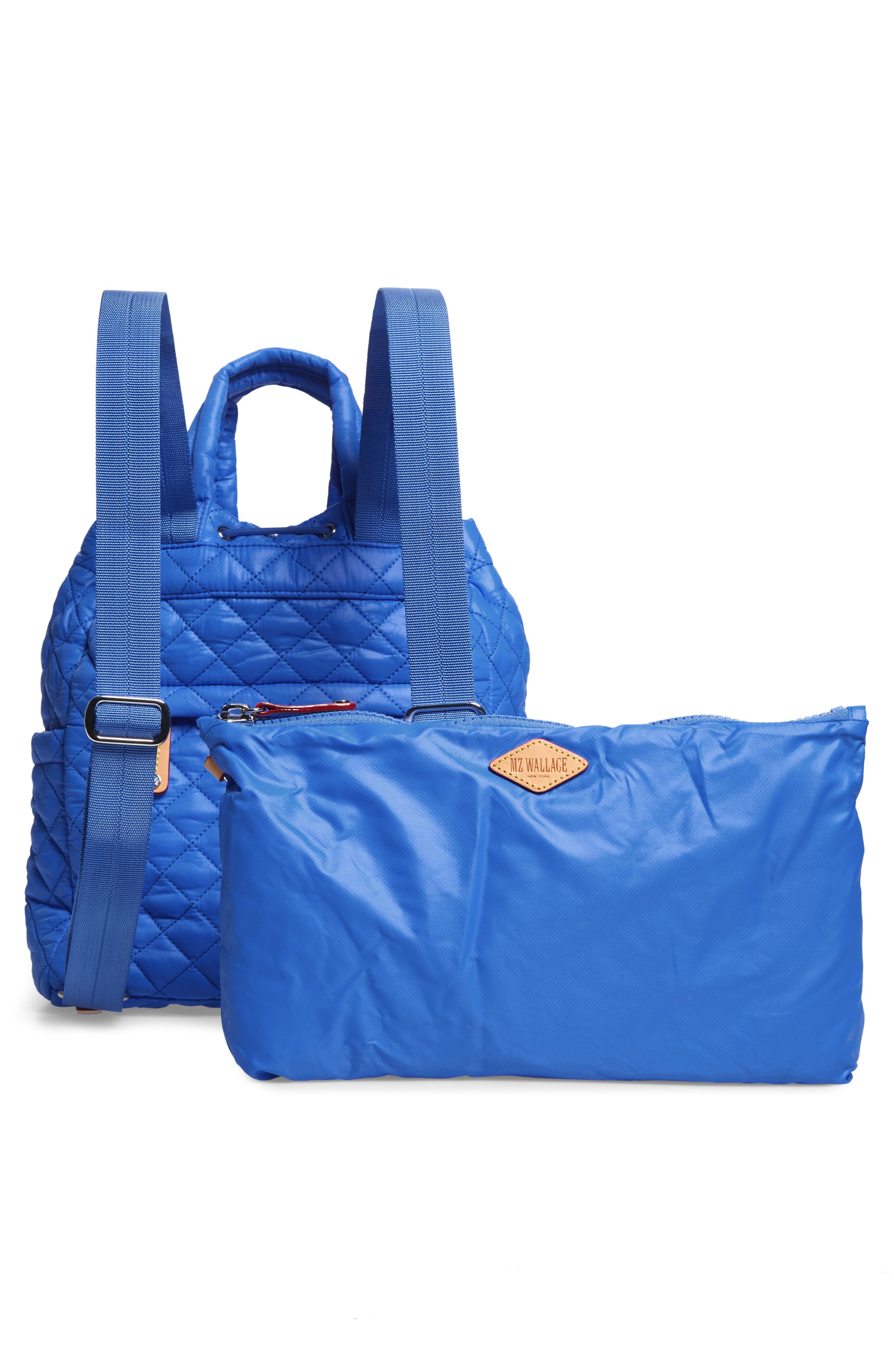 Small Metro Water Resistant Convertible Backpack, Alternate, color, BRIGHT BLUE