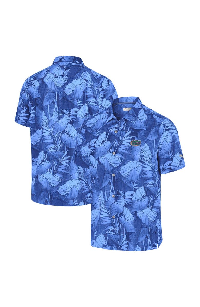 Tommy Bahama Men's Tommy Bahama  Light Blue Florida Gators Coast Nuevo Fronds Camp Button-Up Top, Alternate, color, 