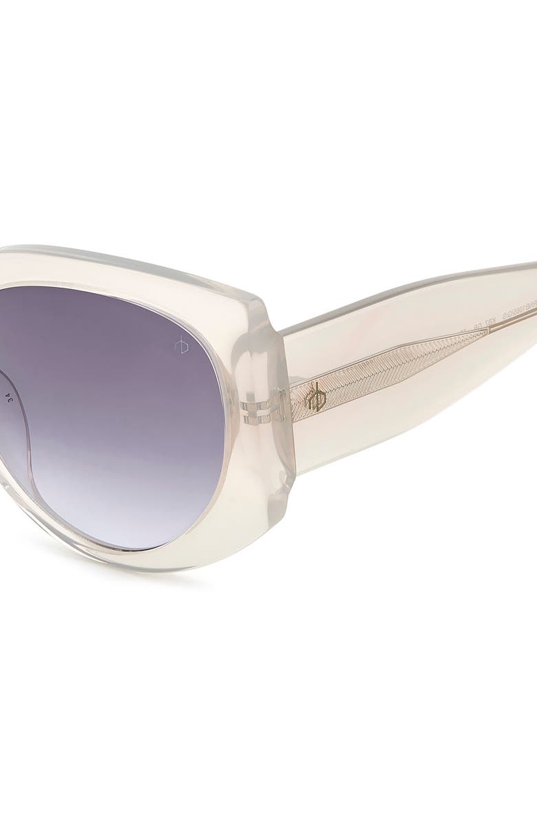 rag & bone 58mm Cat Eye Sunglasses, Alternate, color, Grey