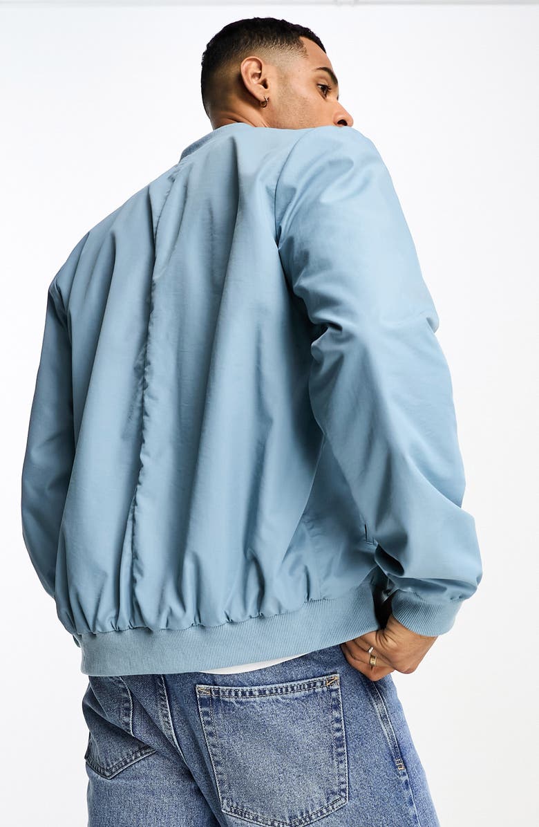 ASOS DESIGN Zip Bomber Jacket, Alternate, color,