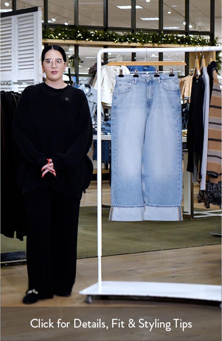 Good Standard High Waist Cuffed Hem Baggy Jeans, sales video thumbnail