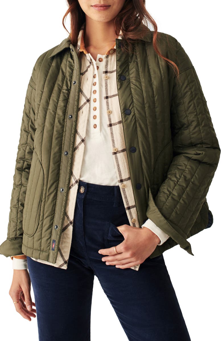 Faherty Atmosphere Brook Quilted Jacket, Main, color, 