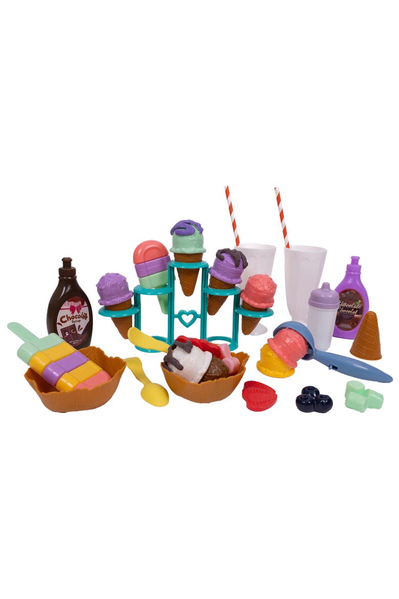 Ice Cream Waffle Set 56Pc Toy 3+, Main, color, Multicolored
