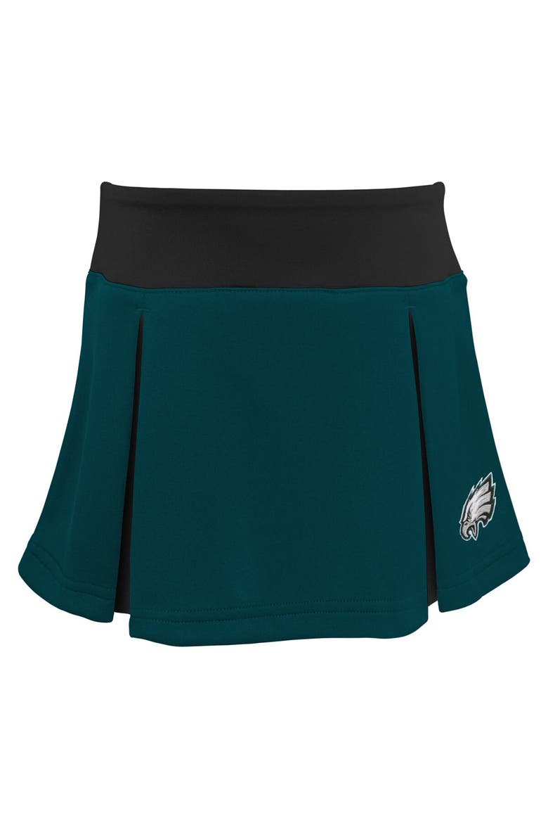 Girls Youth Green Philadelphia Eagles Spirit Two-Piece Cheerleader Set, Alternate, color, Green