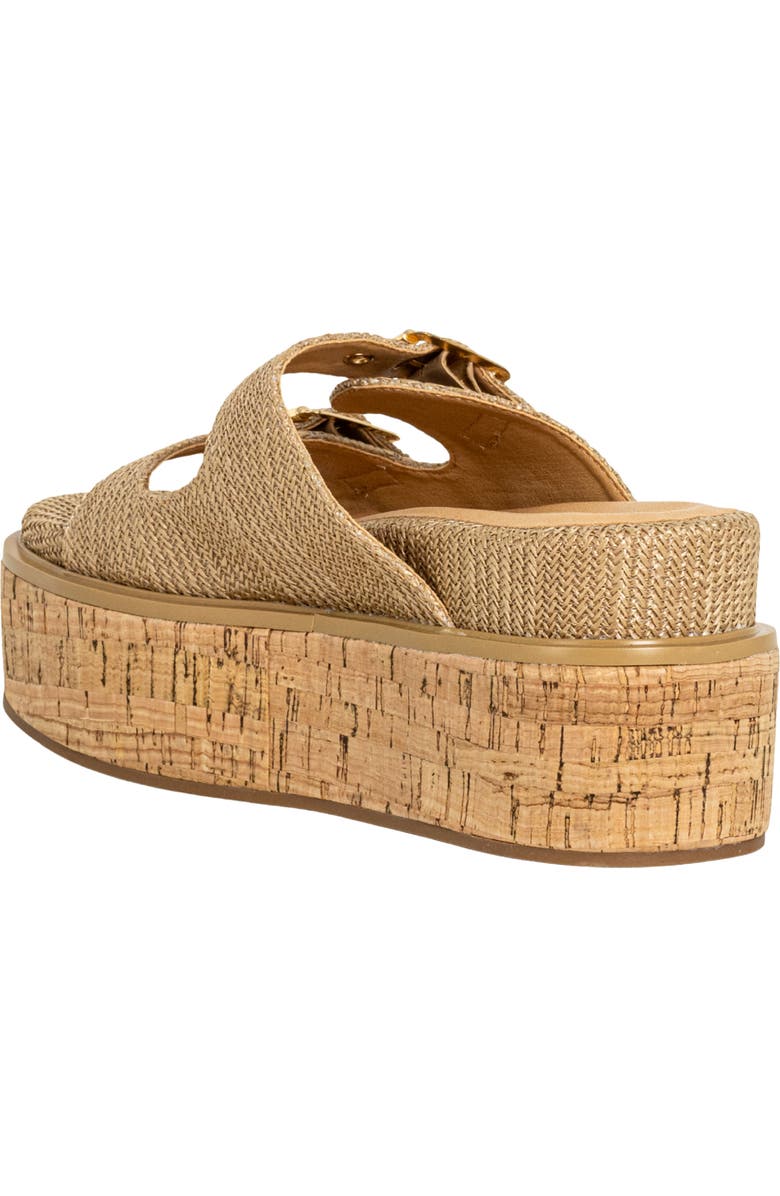 SHUSHOP Lucinda Platform Wedge Slide Sandal, Alternate, color, Natural Woven