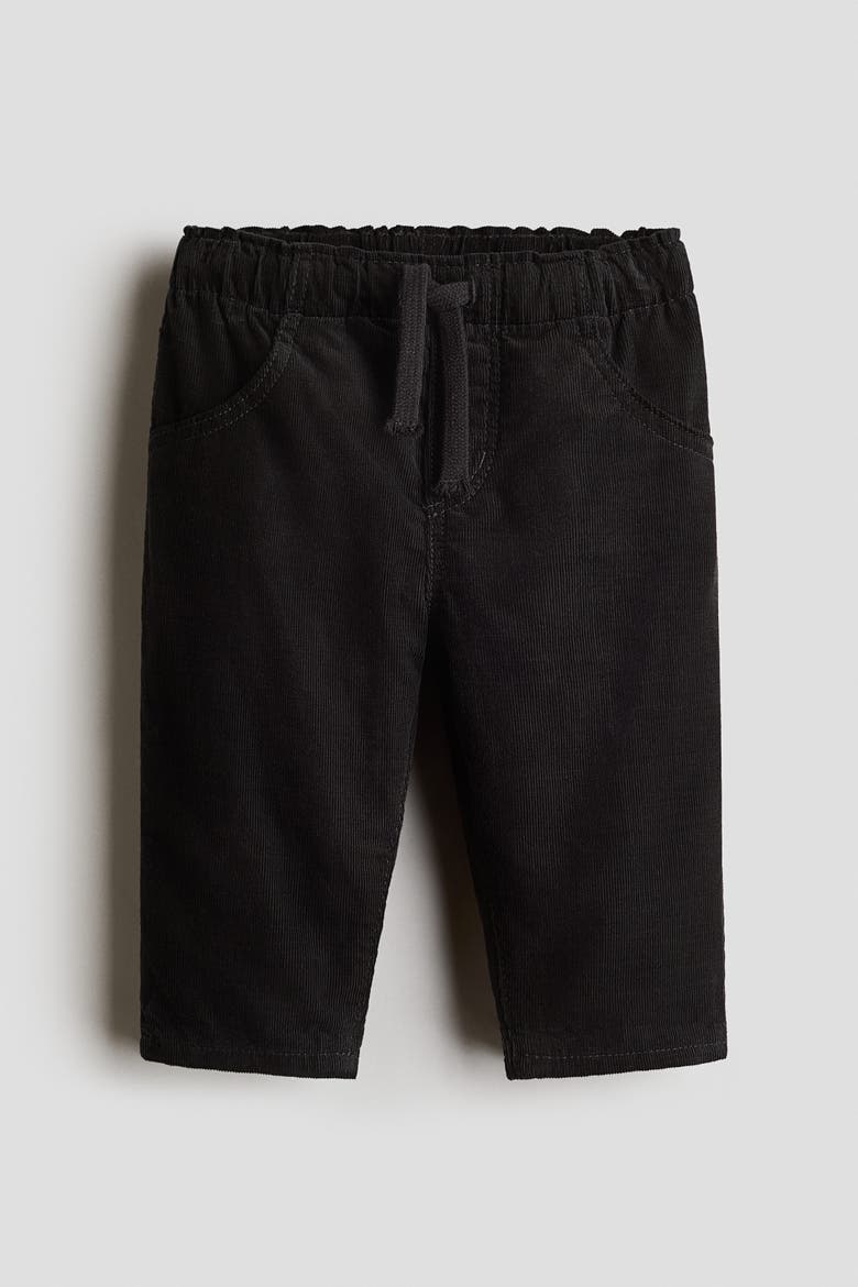 Cotton Corduroy Joggers, Main, color, Dark gray