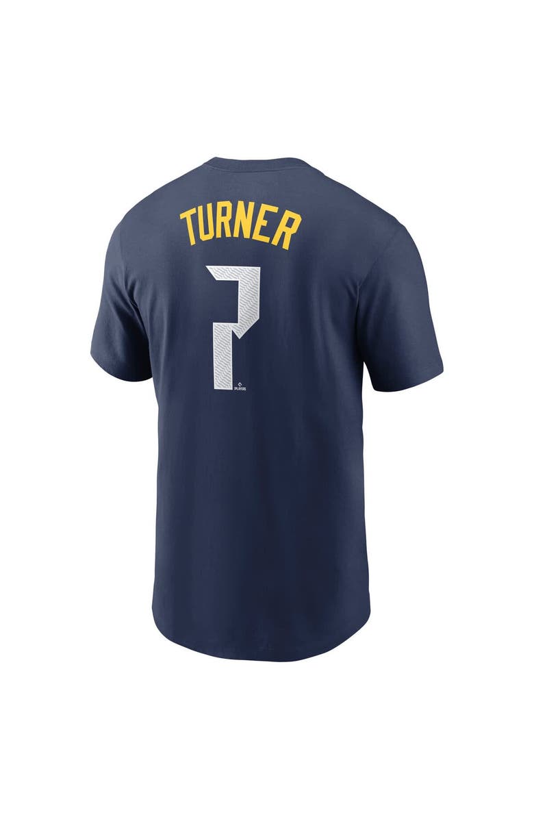 Nike Men's Nike Trea Turner Royal Philadelphia Phillies 2024 City Connect Fuse Name & Number T-Shirt, Alternate, color, Royal