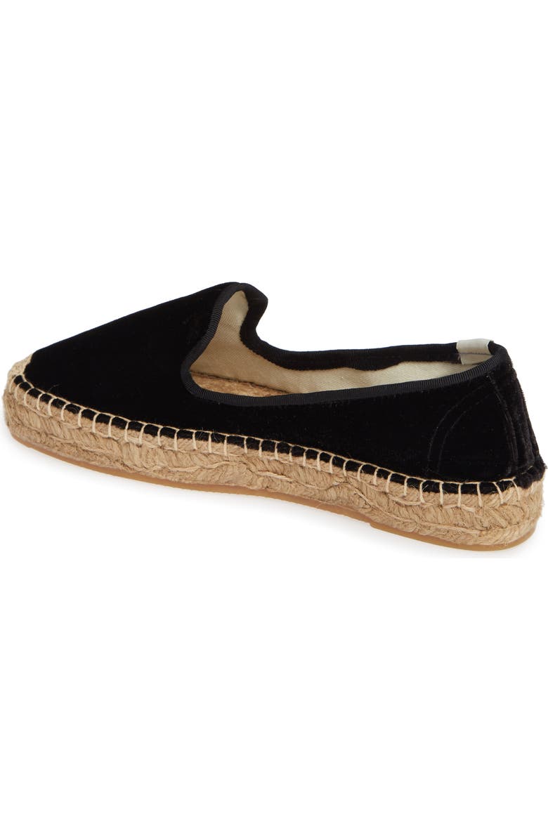 Soludos Platform Smoking Slipper Espadrille, Alternate, color,