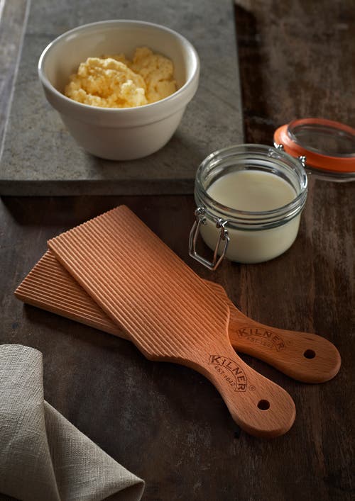 Kilner Beechwood Butter Paddles, Set Of 2 In Brown