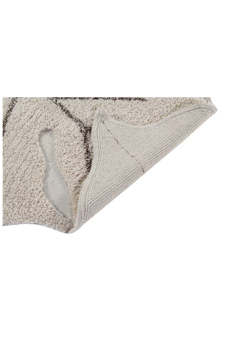 Monstera Leaf Washable Area Rug, Alternate, color, NATURAL SOIL BROWN