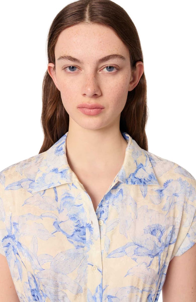 maje Patterned maxi dress, Alternate, color,