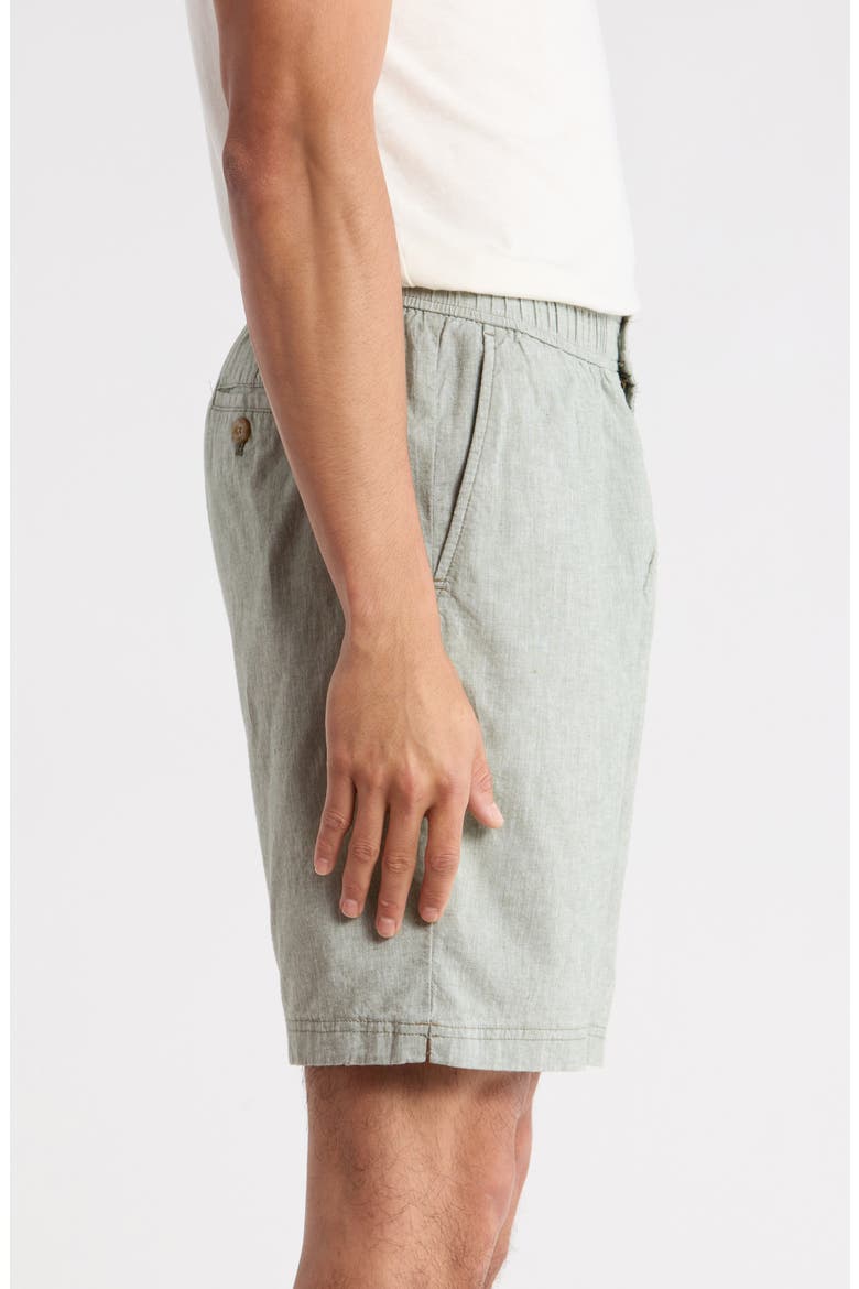 Riviera Short Linen Blend Shorts, Alternate, color, DUSTY SAGE