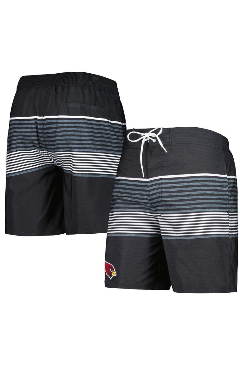 Men's G-III Sports by Carl Banks Black Arizona Cardinals Coastline Volley Swim Shorts, Main, color, Black