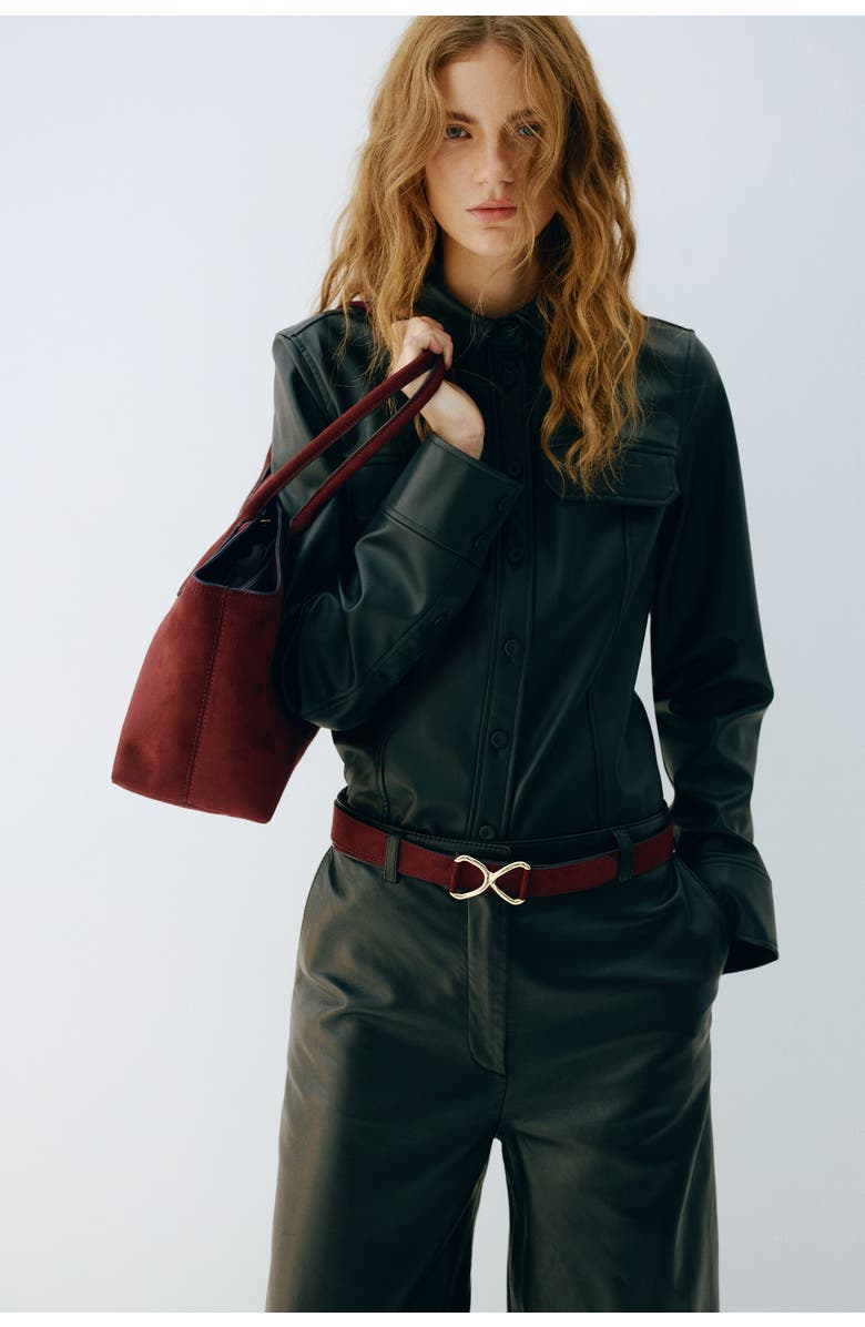 H&M Tote Bag, Alternate, color, Burgundy