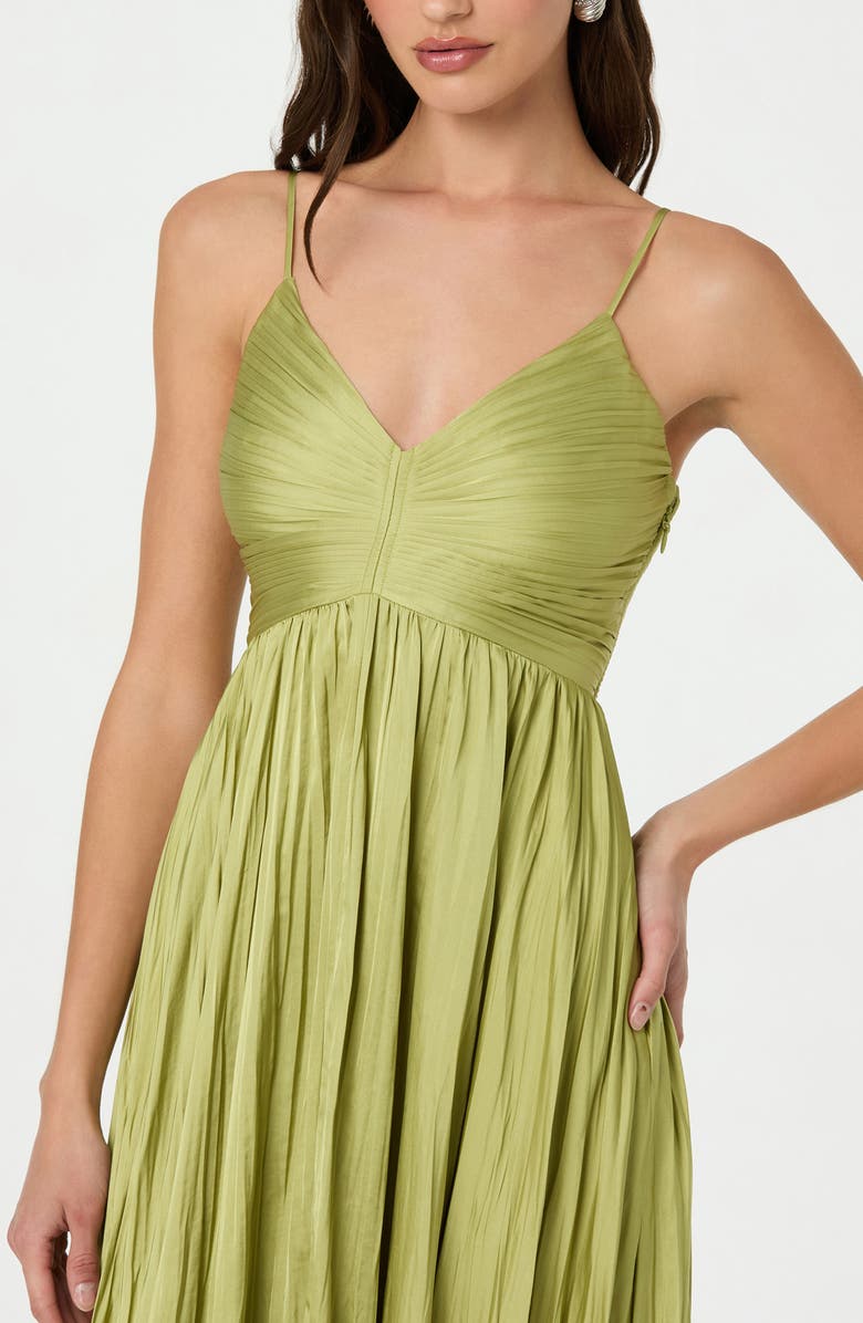 ASTR the Label Maeve Midi Dress, Alternate, color, Lime