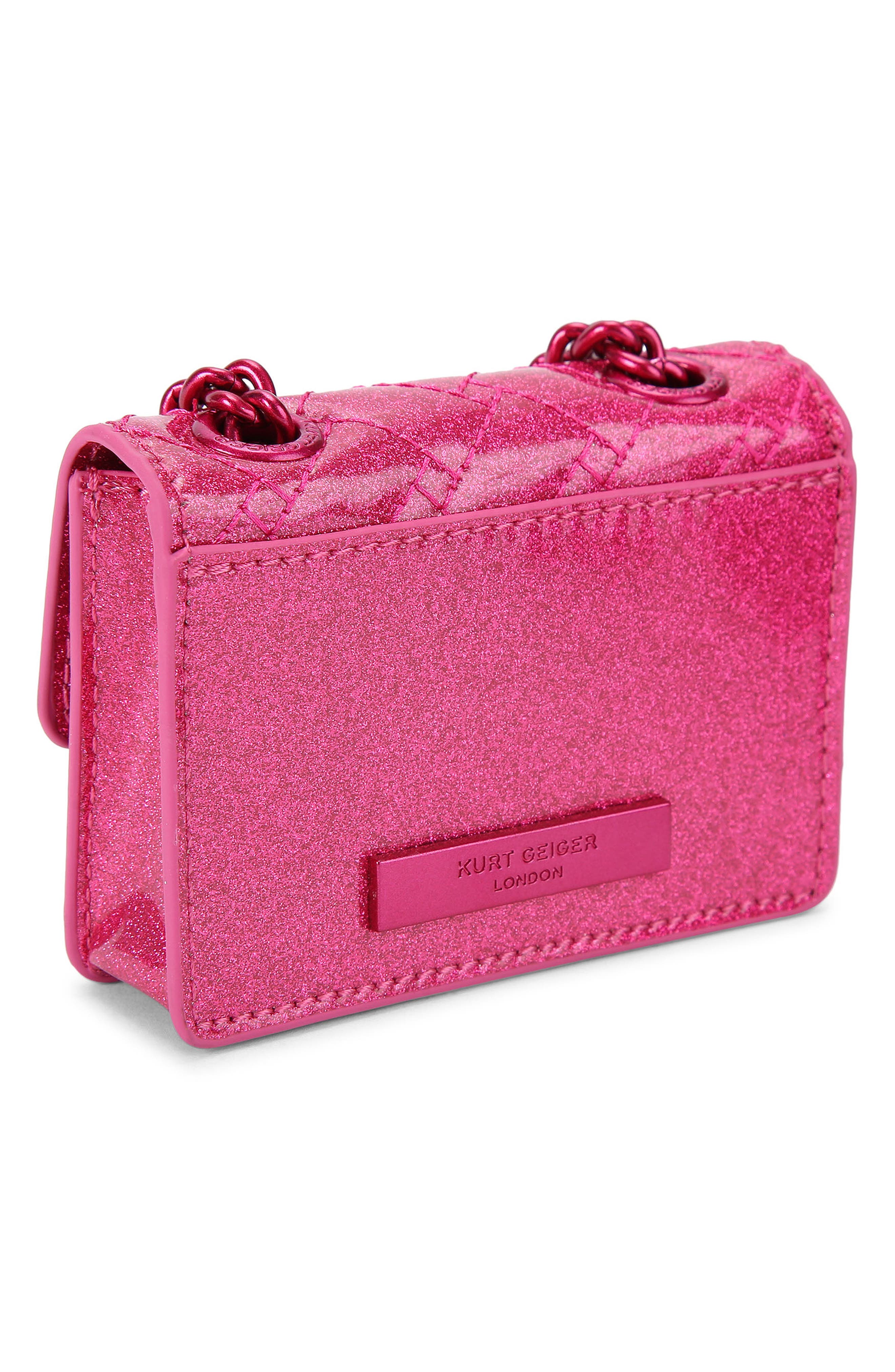 Micro Kensington Faux Leather Crossbody Bag, Alternate, color, OPEN PINK