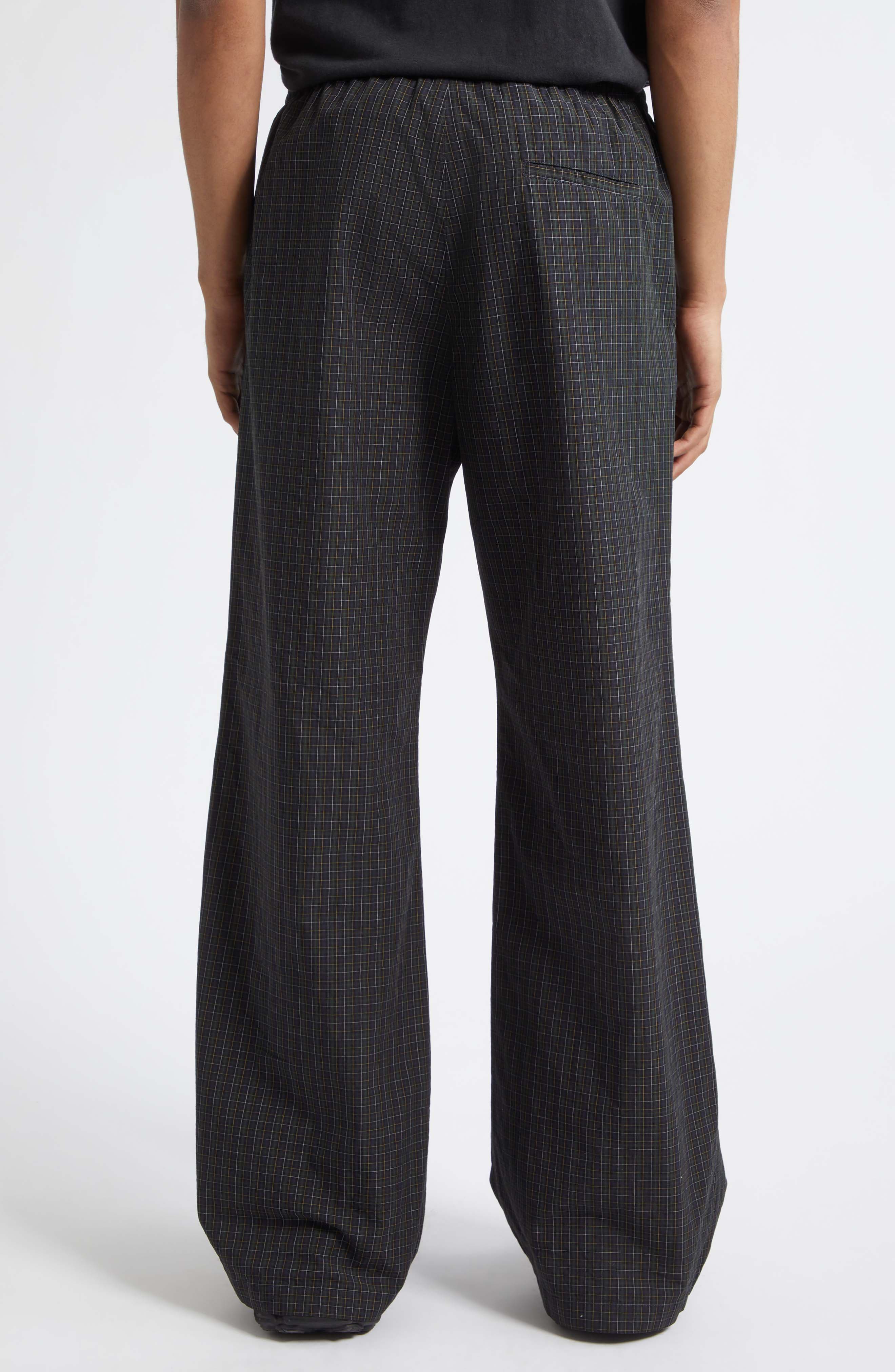 Plaid Cotton Pants - image 2