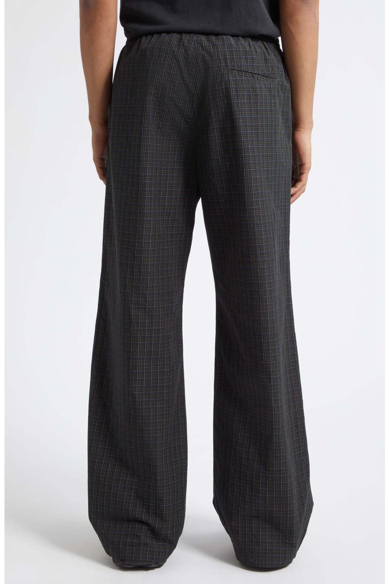 Plaid Cotton Pants, Alternate, color, 8069 NAVY/ DARK GREEN