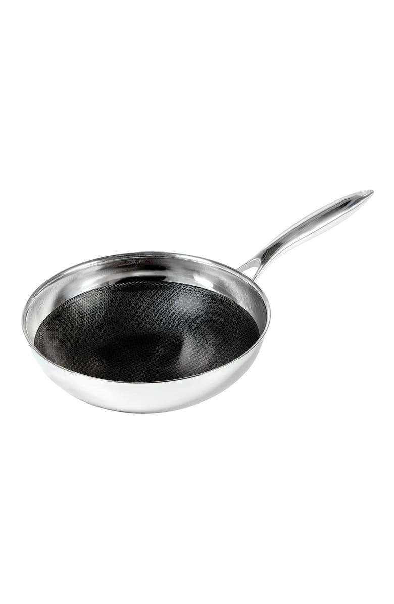 FRIELING Black Cube 9-1/2 Inch 2.5 Quart Stainless/Nonstick Hybrid Chef's Pan, Main, color, Silver