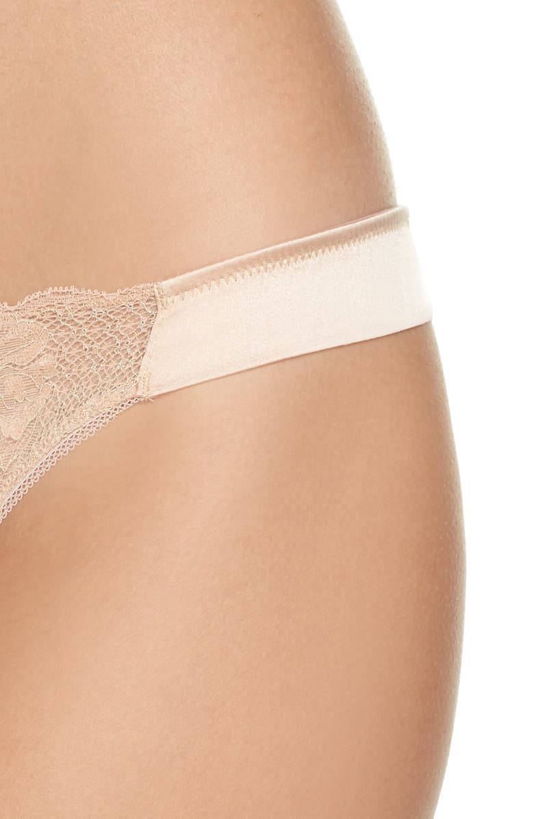 Addiction Nouvelle Lingerie Lace & Satin Brazilian Panties, Alternate, color, 