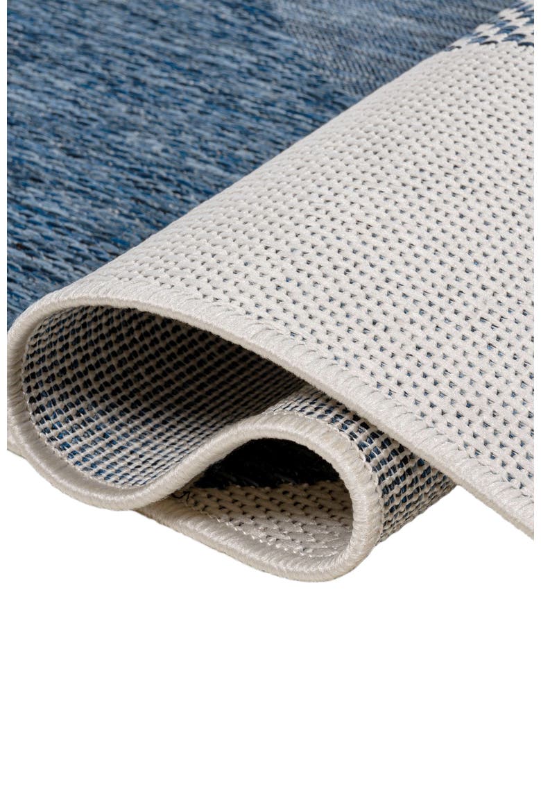 Zia Modern Geometric Organic Shapes Indoor/Outdoor Area Rug, Alternate, color, Cream/Navy