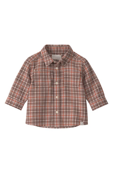 Kids' Plaid Organic Cotton Shirt