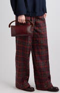 Dries Van Noten Croc Embossed Leather Handbag