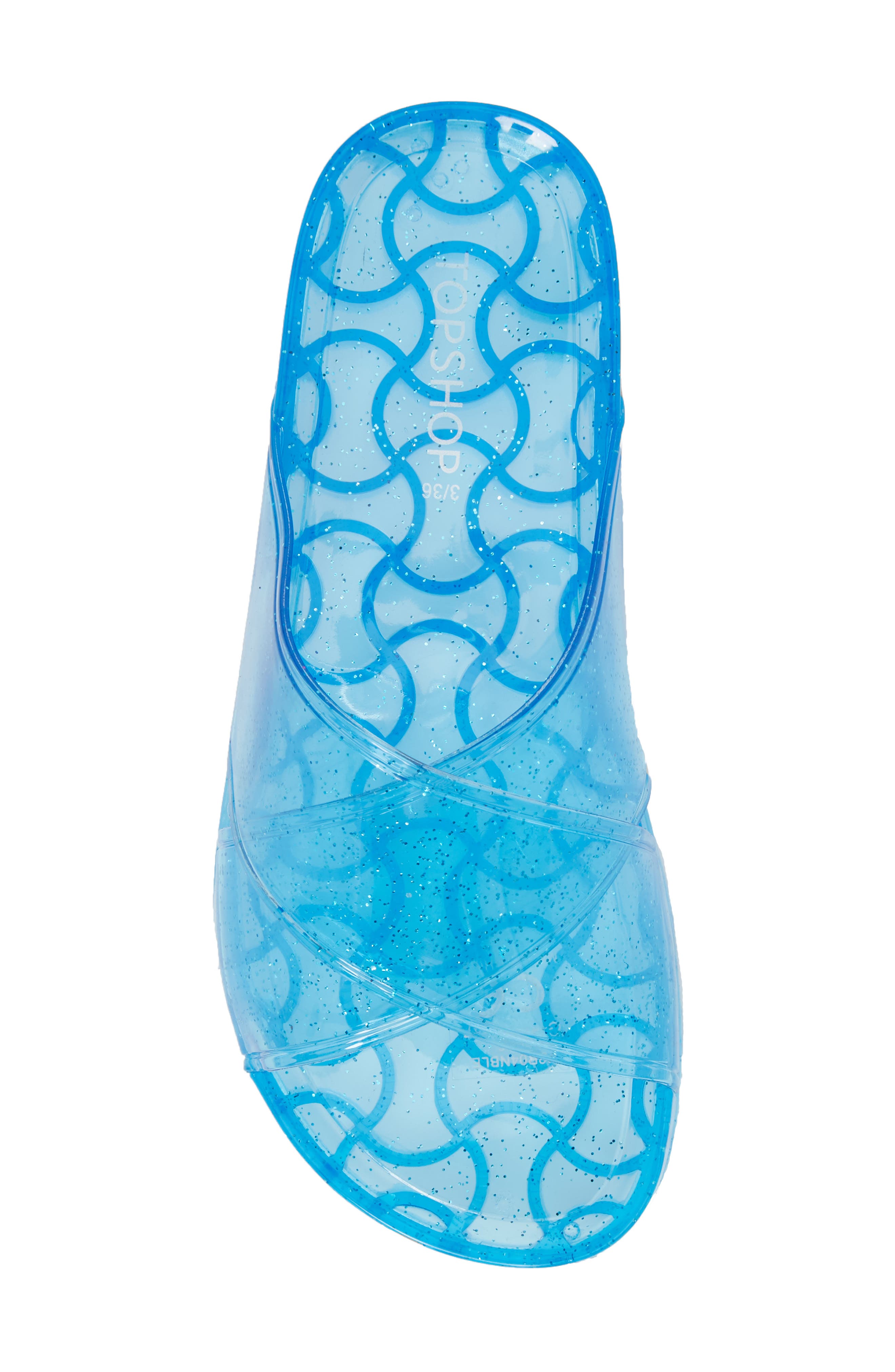 Roxy Jelly Slide Sandal, Alternate, color, BLUE