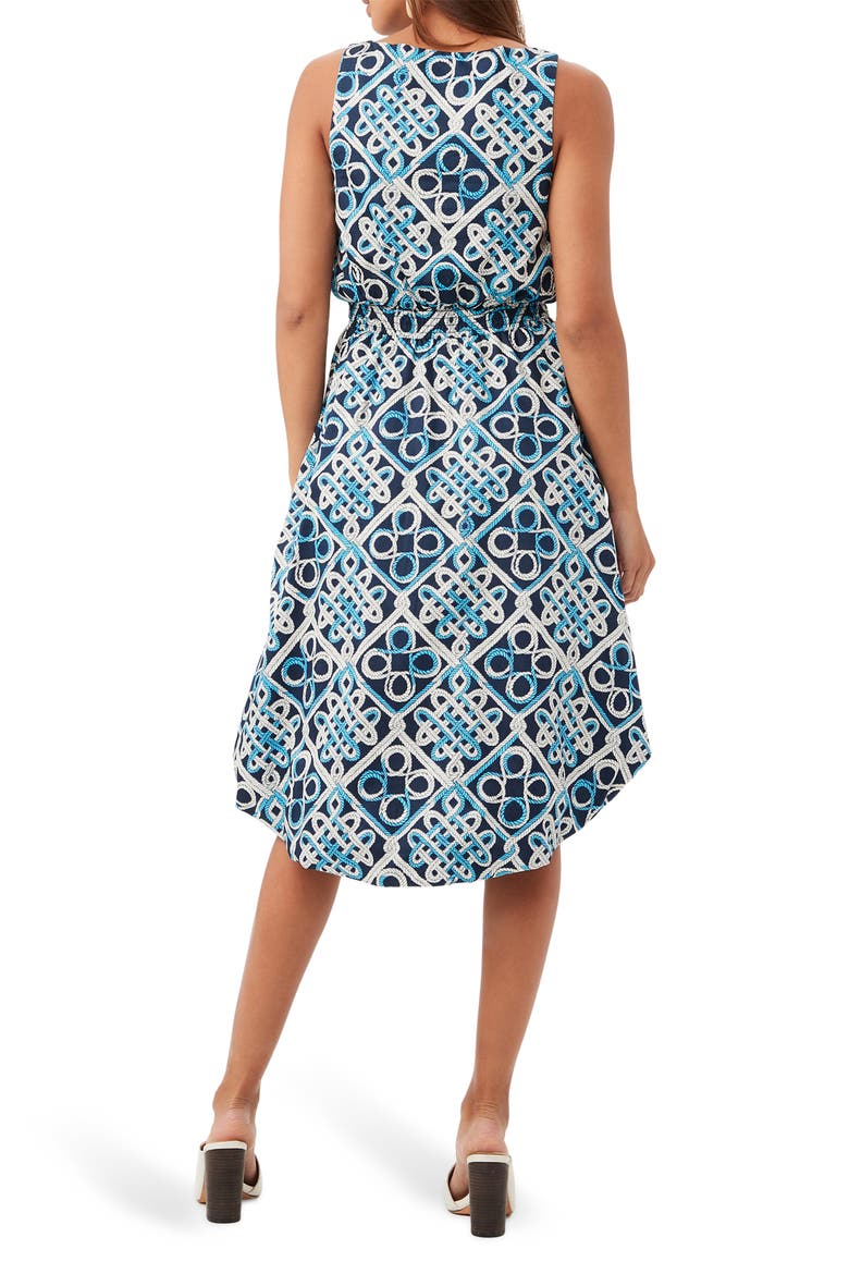 Sought After Bubble Hem Dress, Alternate, color, BLUE MULTI
