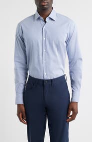 Peter Millar Langley Stripe Crown Lite Performance Twill Button-Up Shirt