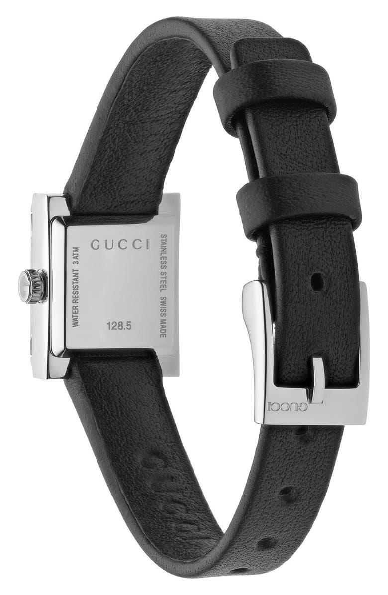 Gucci G-Frame Bracelet Watch, 14mm x 18mm, Alternate, color, Black/ Steel