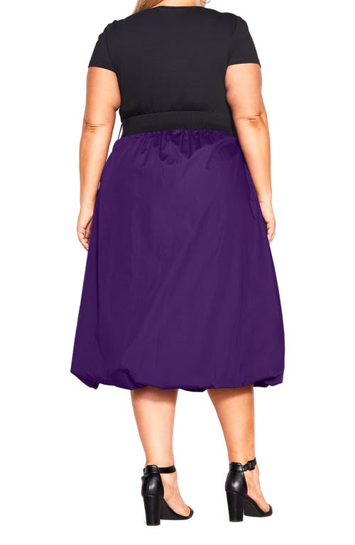 City Chic Paris Days A-line Dress In Black