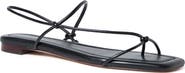 Loeffler Randall Eleanor Strappy Flat Leather Sandal