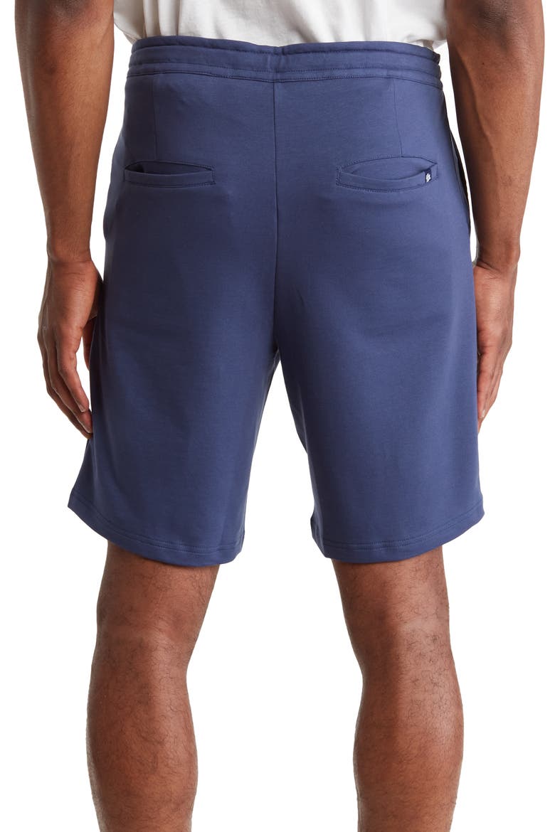 Loop Back Knit Shorts, Alternate, color, NAVY