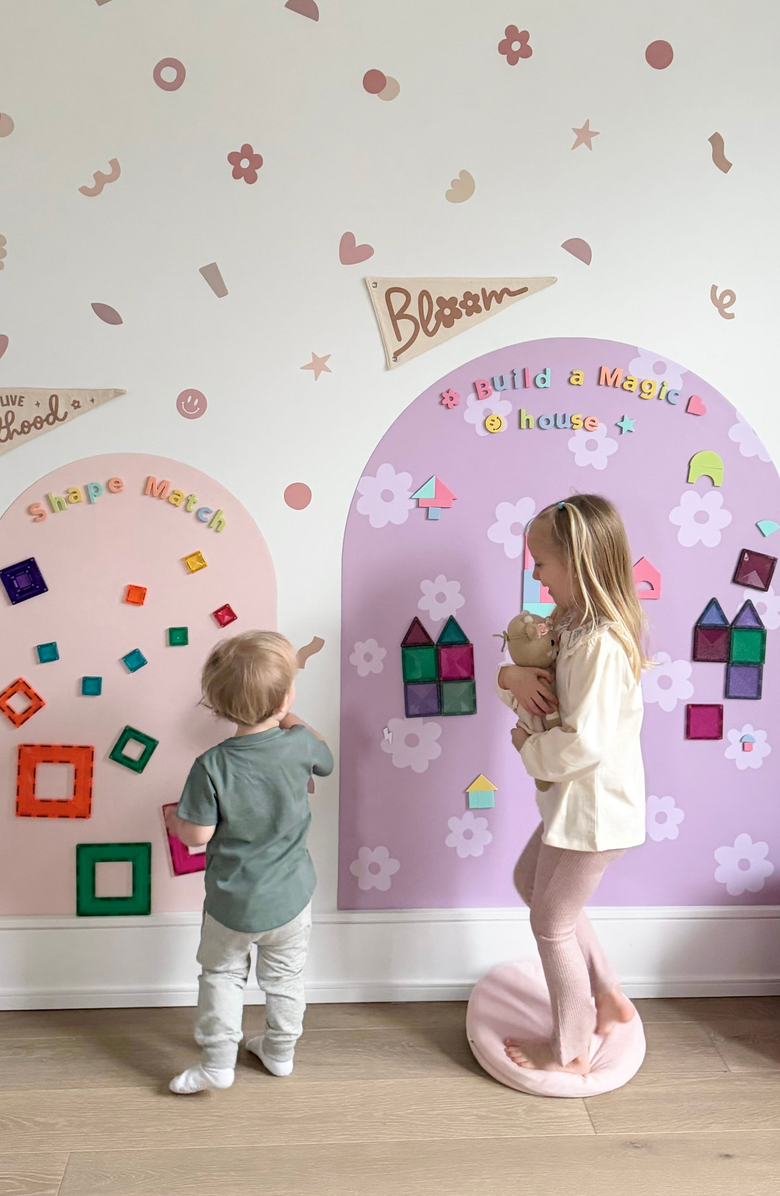 Cherrypick MEGA Magic Playwall Arch Magnetic Wall Decal, Alternate, color, Daisy